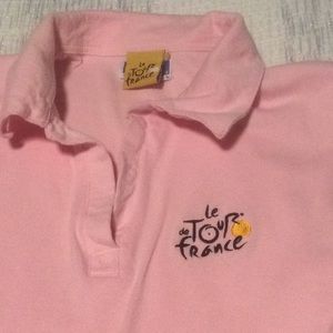 Pink Tour de France polo shirt